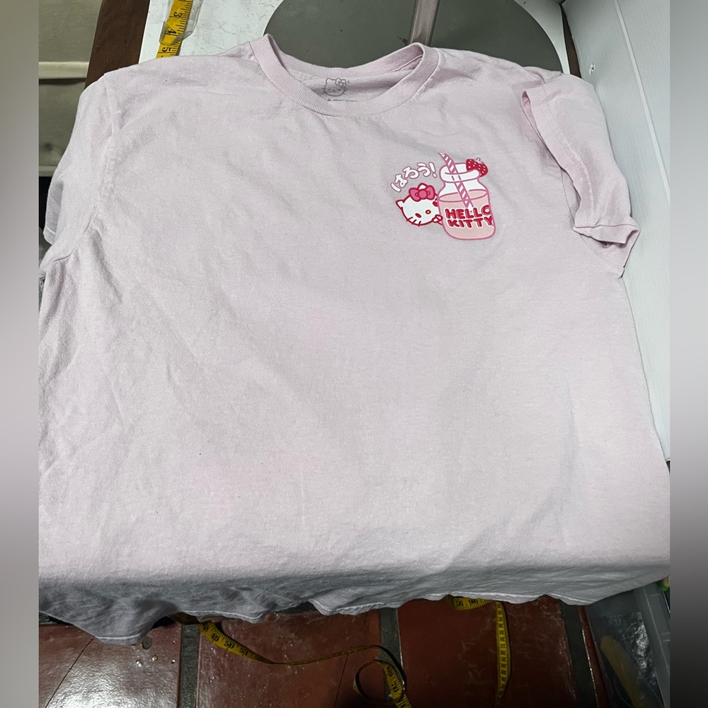 Hello Kitty Strawberry milk T-Shirt retro 90’s Y2K kawaii - Picture 8 of 15
